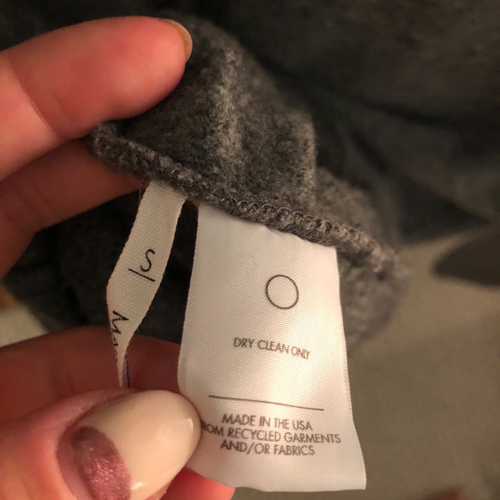 Reformation Grey Fleece Sweater Dress - Picture 5 of 6